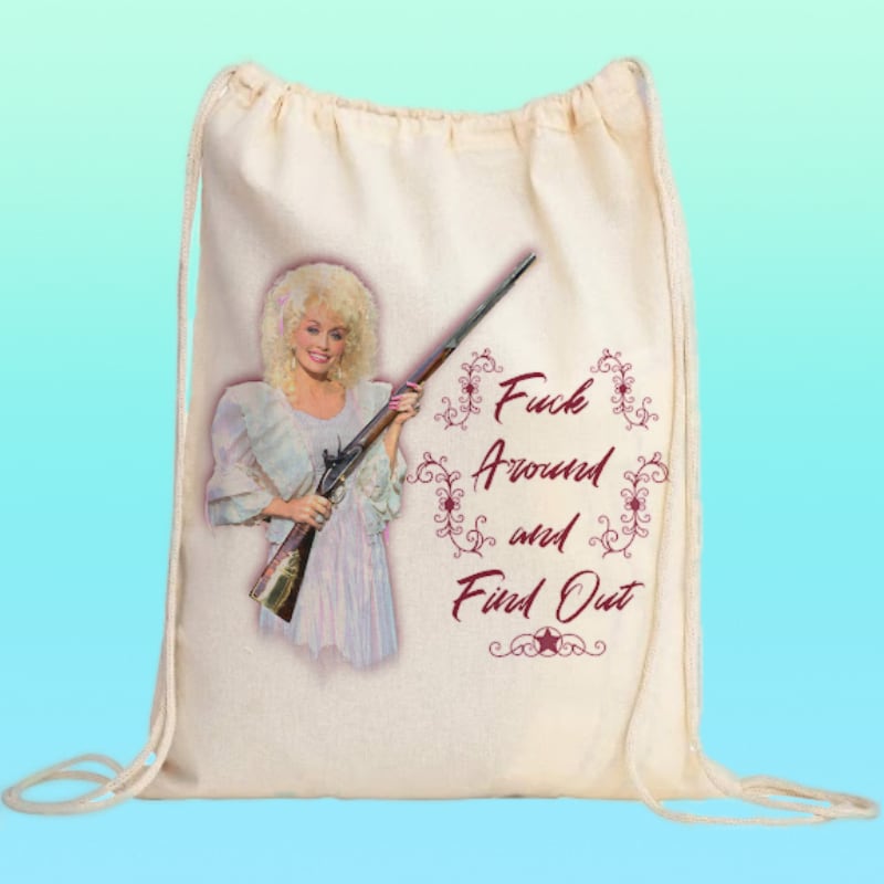 Dolly FAFO Drawstring Backpack