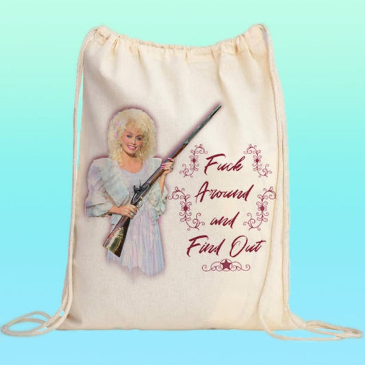 Dolly FAFO Drawstring Backpack