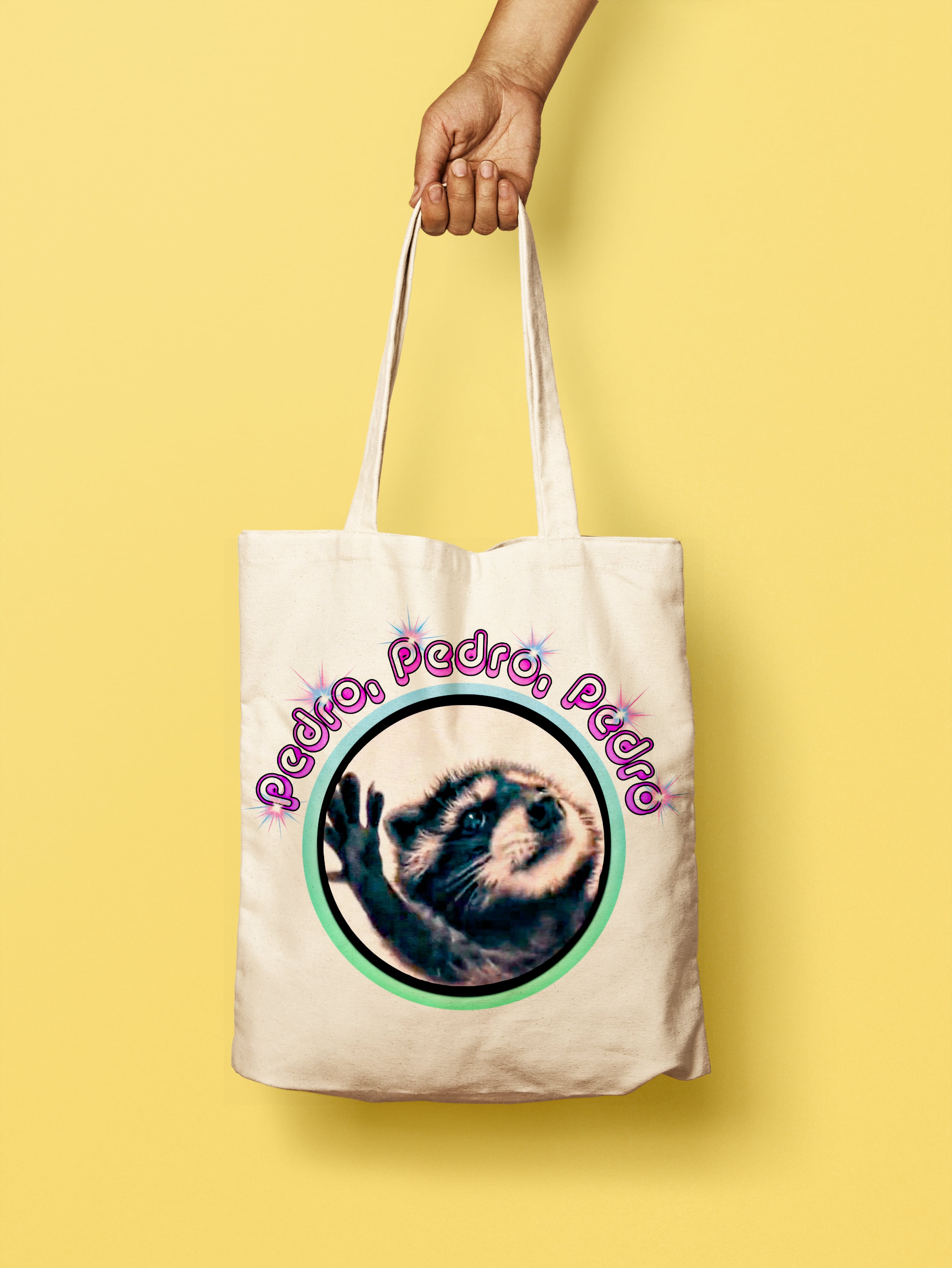 Pedro Raccoon Meme Tote Bag – Illuminidol