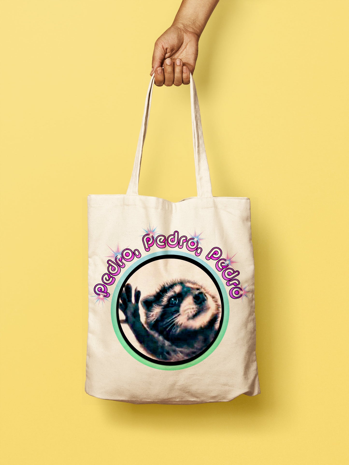 Pedro Raccoon Meme Tote Bag