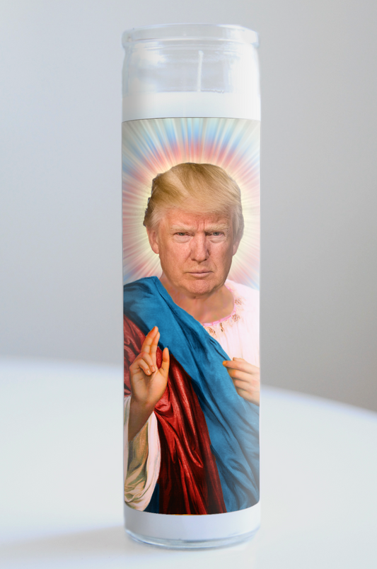 Donald Trump Patriotic Candle